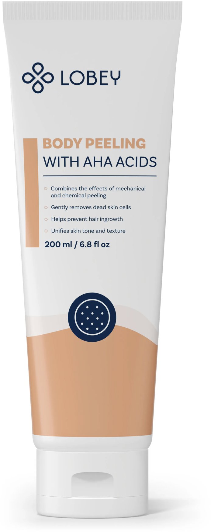 LOBEY Telový peeling s AHA kyselinami 200 ml