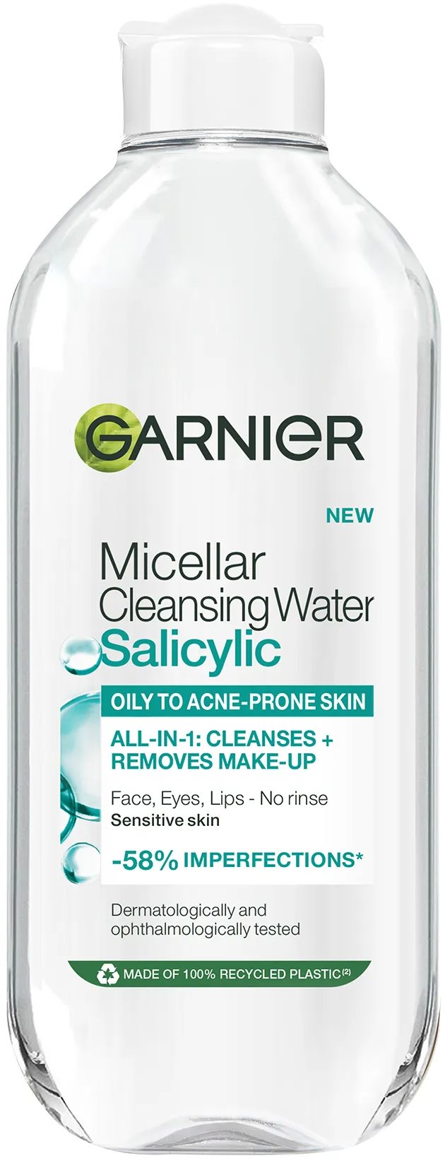 GARNIER Micelárna čistiaca voda s kyselinou salicylovou na mastnú pleť, 400 ml