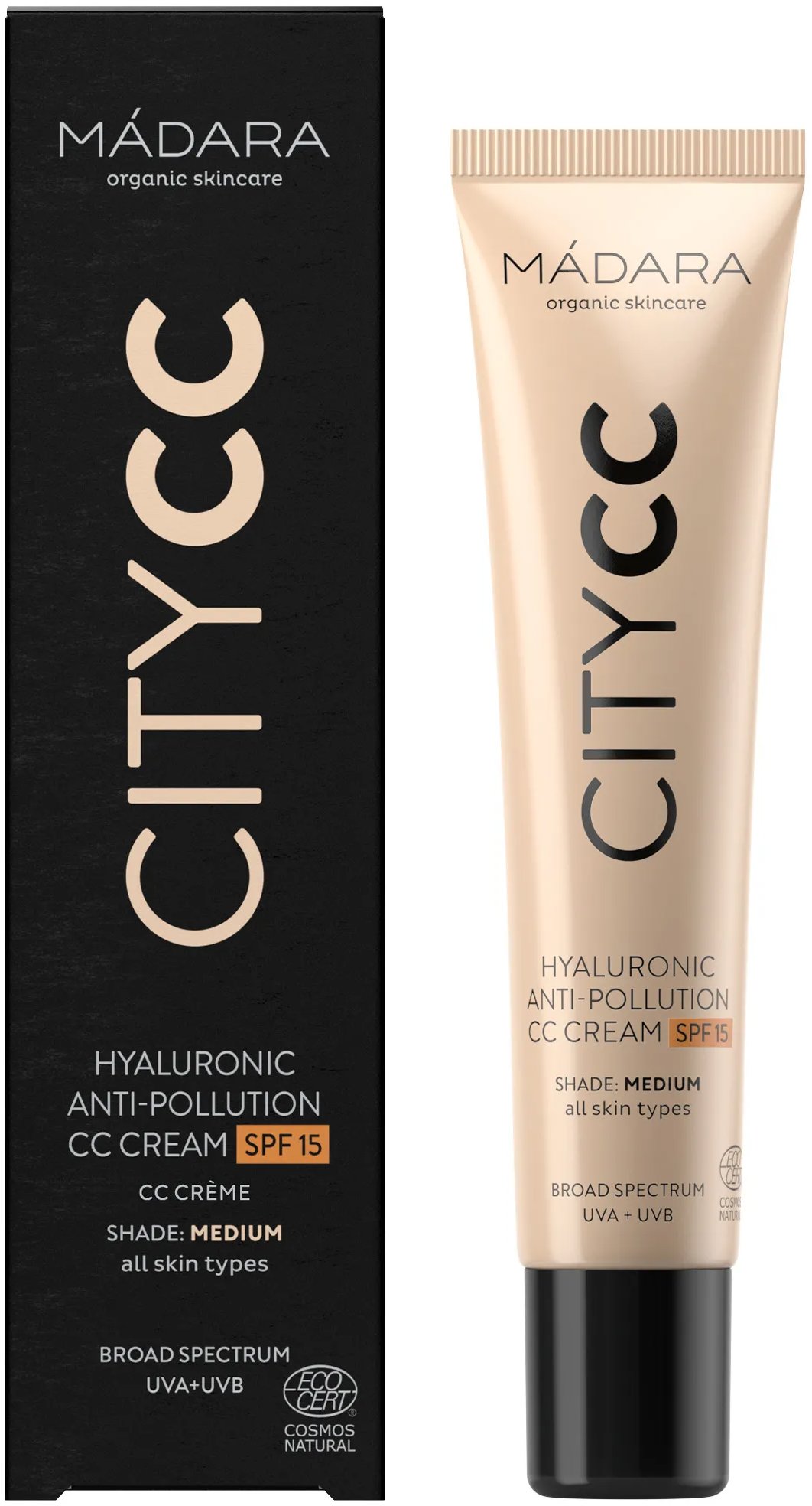 MÁDARA City CC Krém SPF 15 Medium 40 ml
