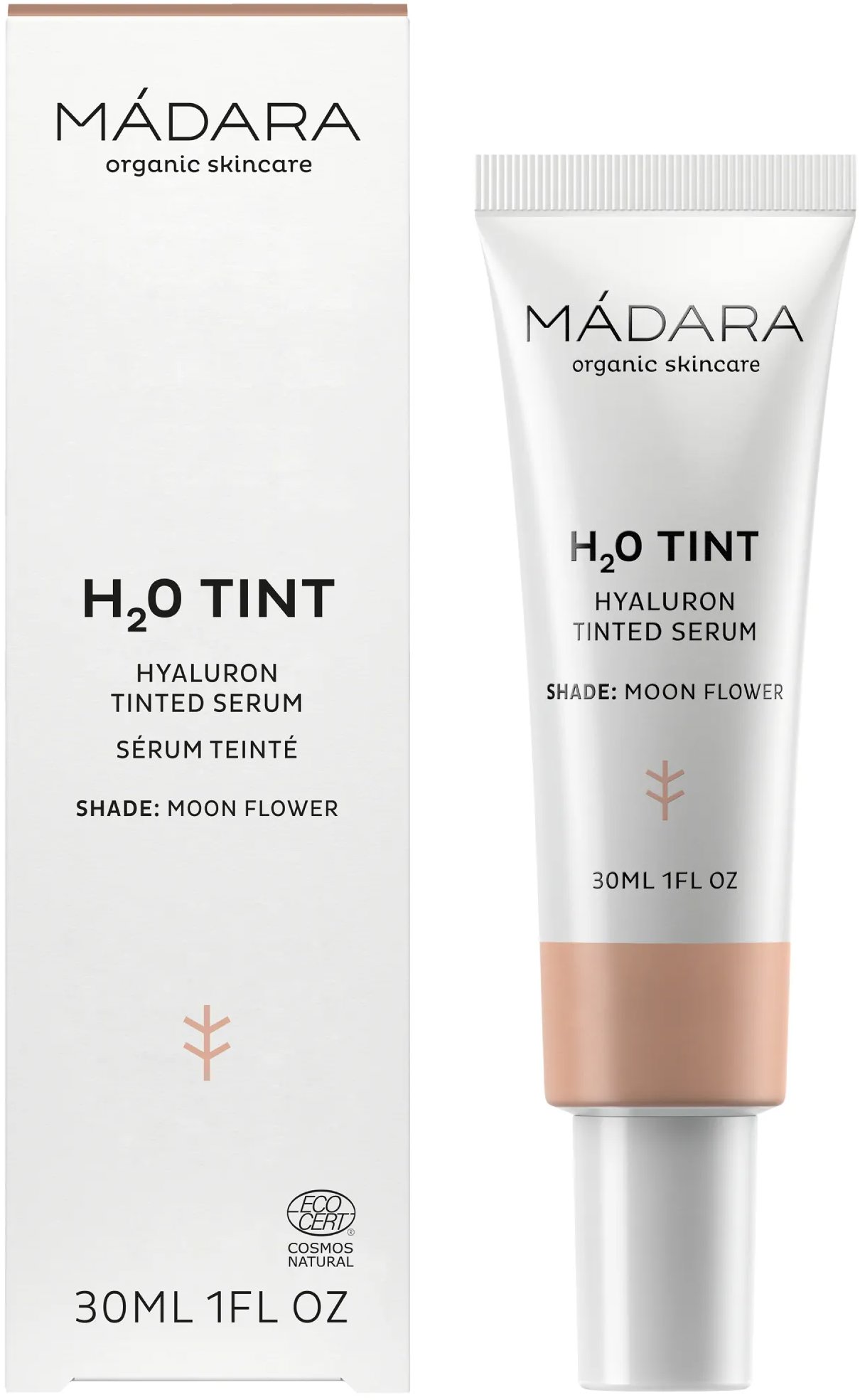 MÁDARA H2O Tónovacie sérum s kyselinou hyalurónovou #2 Moon Flower 30 ml