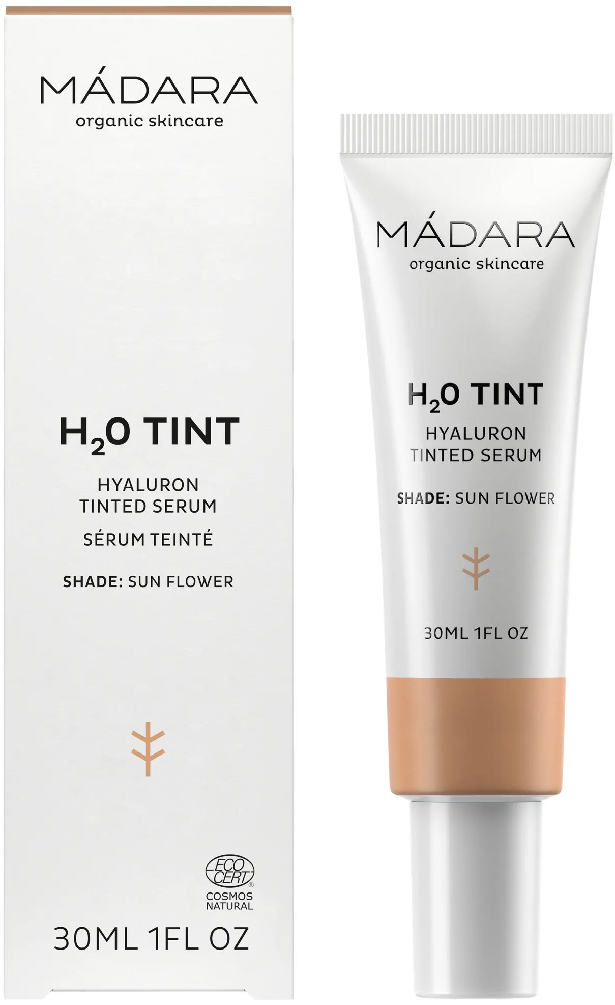 MÁDARA H2O Tónovacie sérum s kyselinou hyalurónovou #3 Sun Flower 30 ml