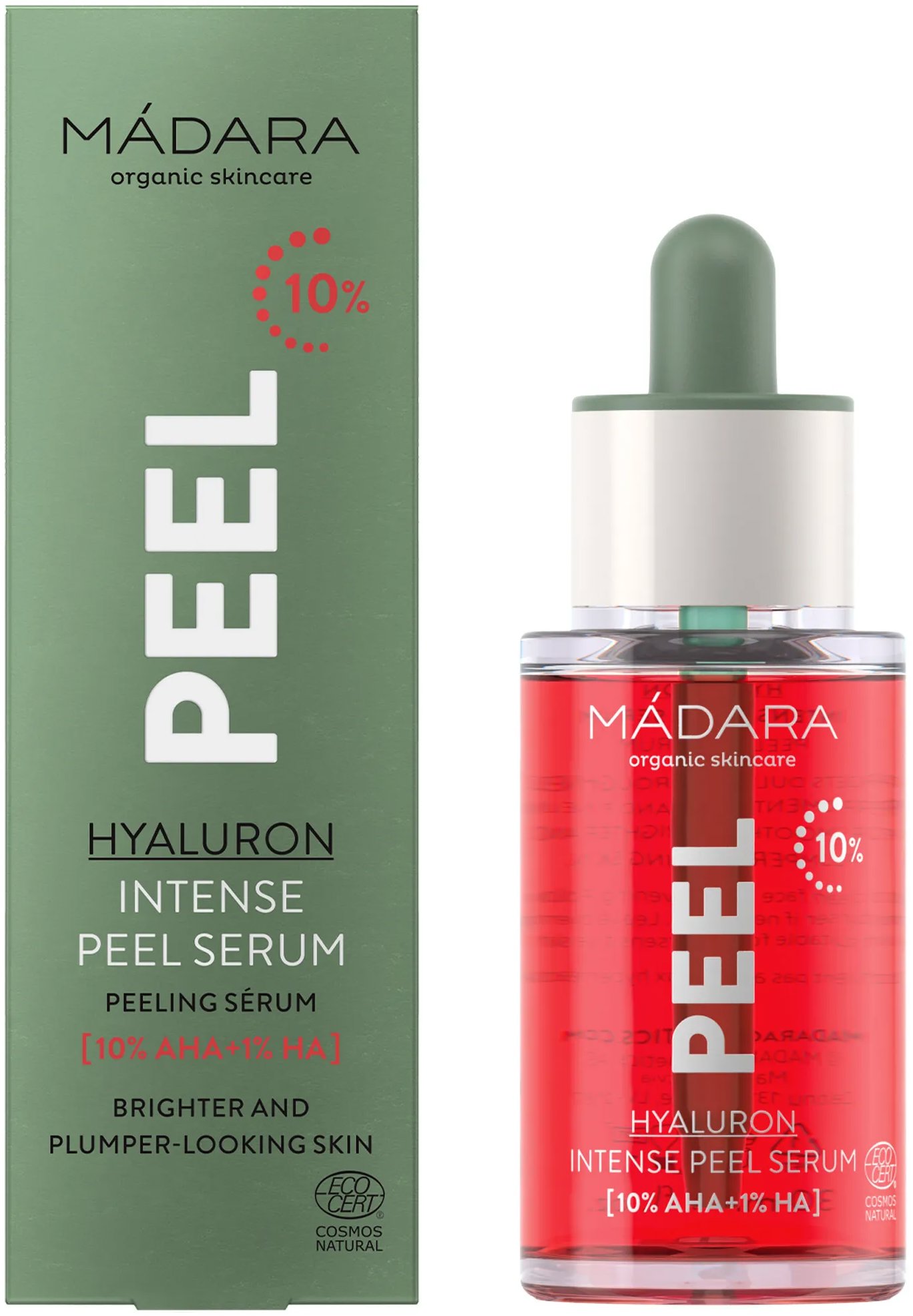 MÁDARA Peel Hyalurónové intenzívne peelingové sérum s AHA kyselinami 30 ml