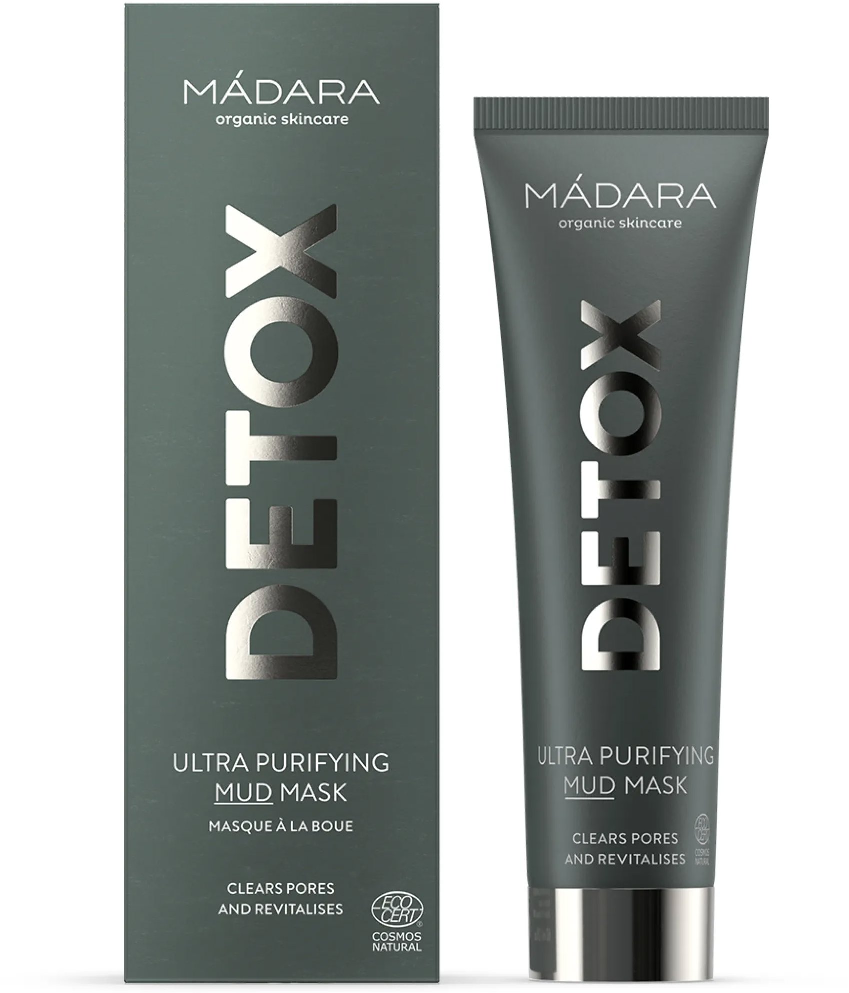 MÁDARA Detox Čistiaca pleťová maska s bahnom 60 ml