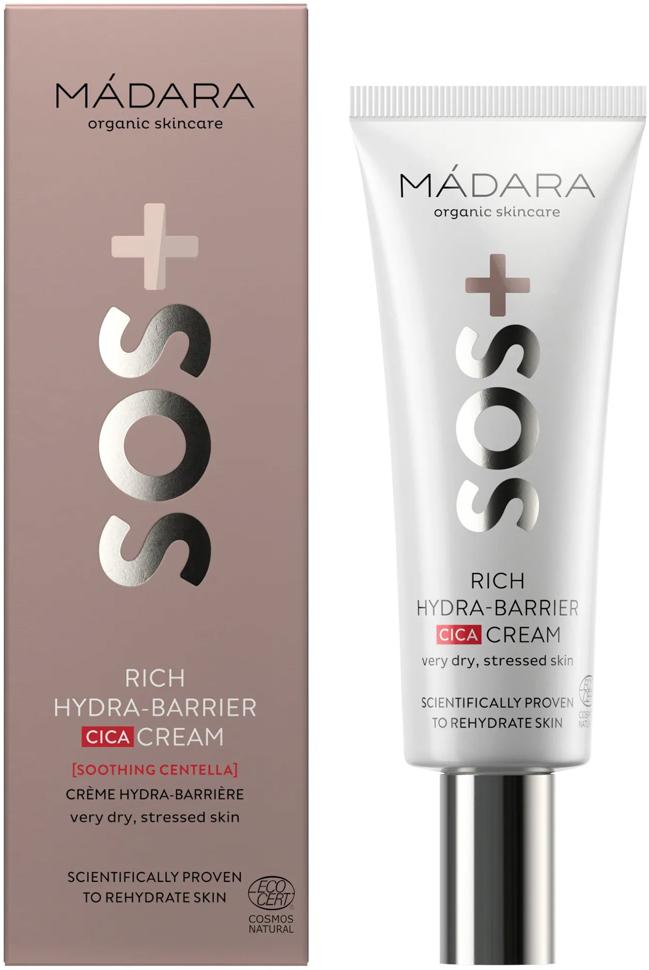 MÁDARA SOS Rich Hydra-Barrier Hydratačný Cica krém 40 ml