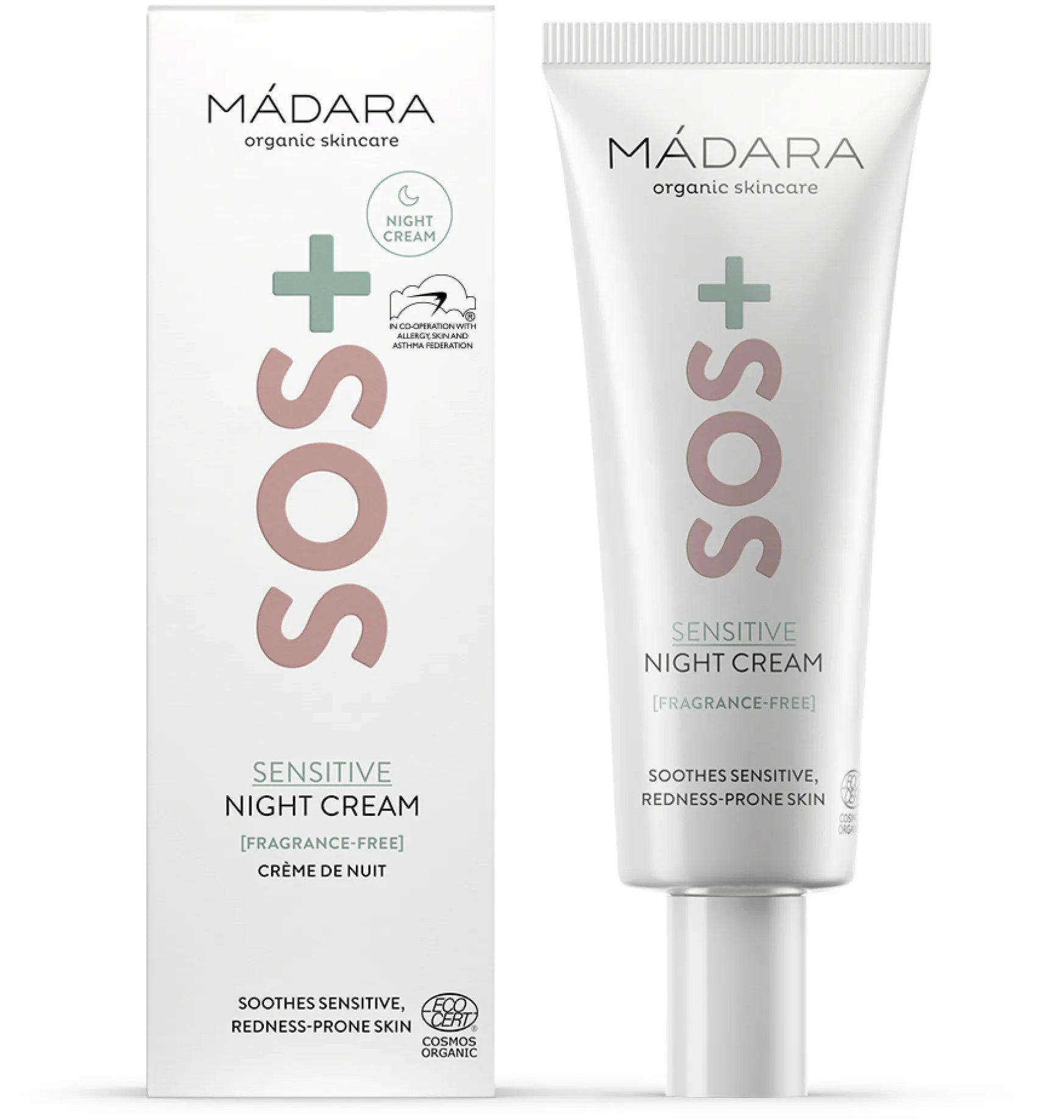 MÁDARA SOS+ Sensitive Nočný krém 70 ml