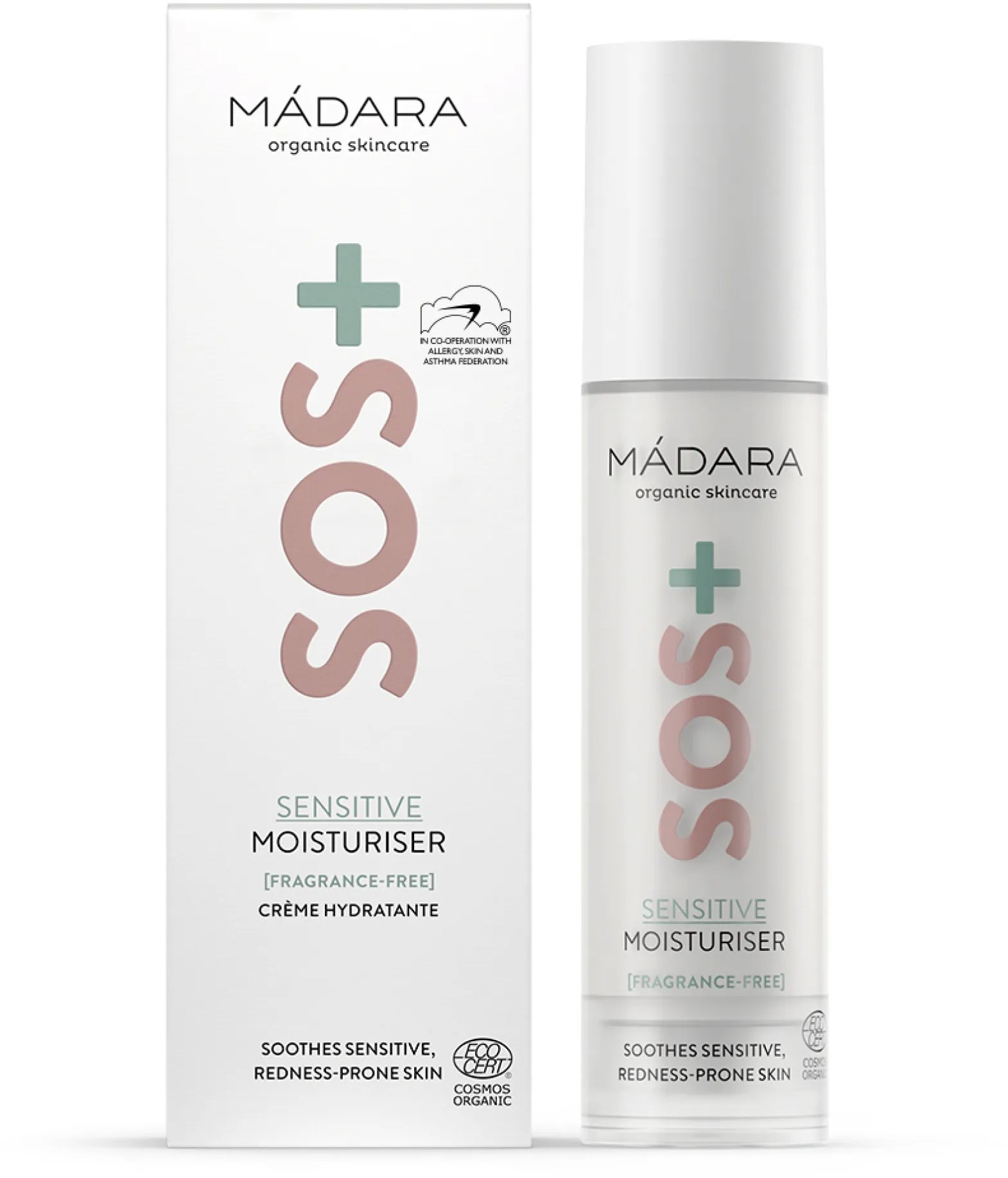 MÁDARA SOS+ Sensitive Hydratačný krém 50 ml