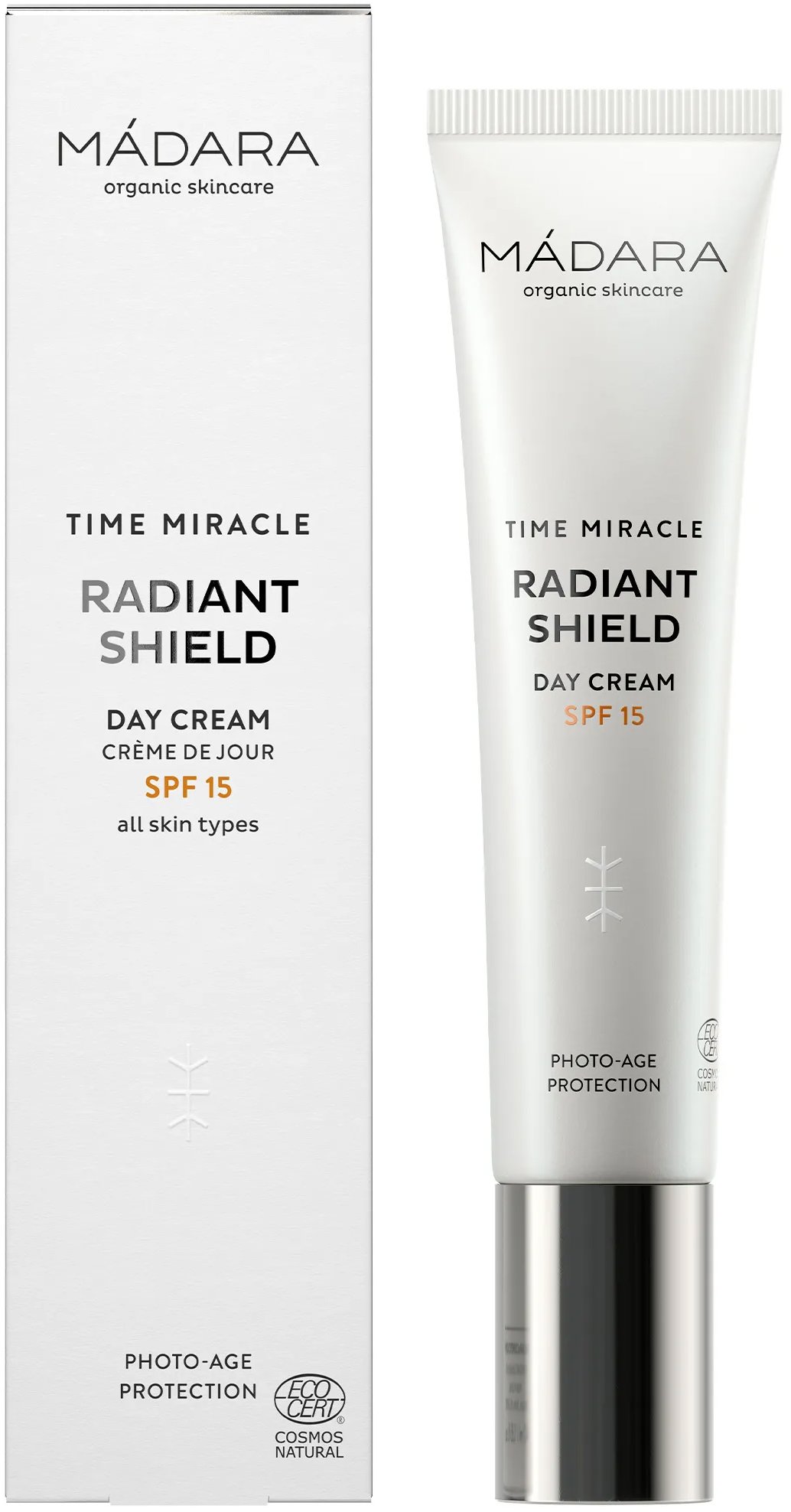 MÁDARA Time Miracle Rozjasňujúci ochranný denný krém SPF 15 40 ml