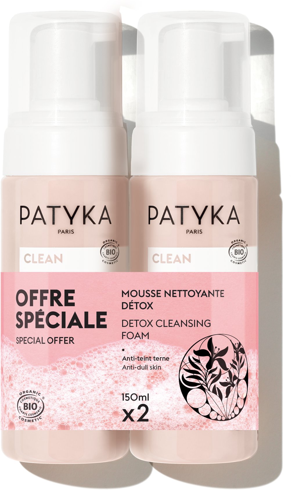 PATYKA Bundle Cleansing Foams Set 2× 150 ml
