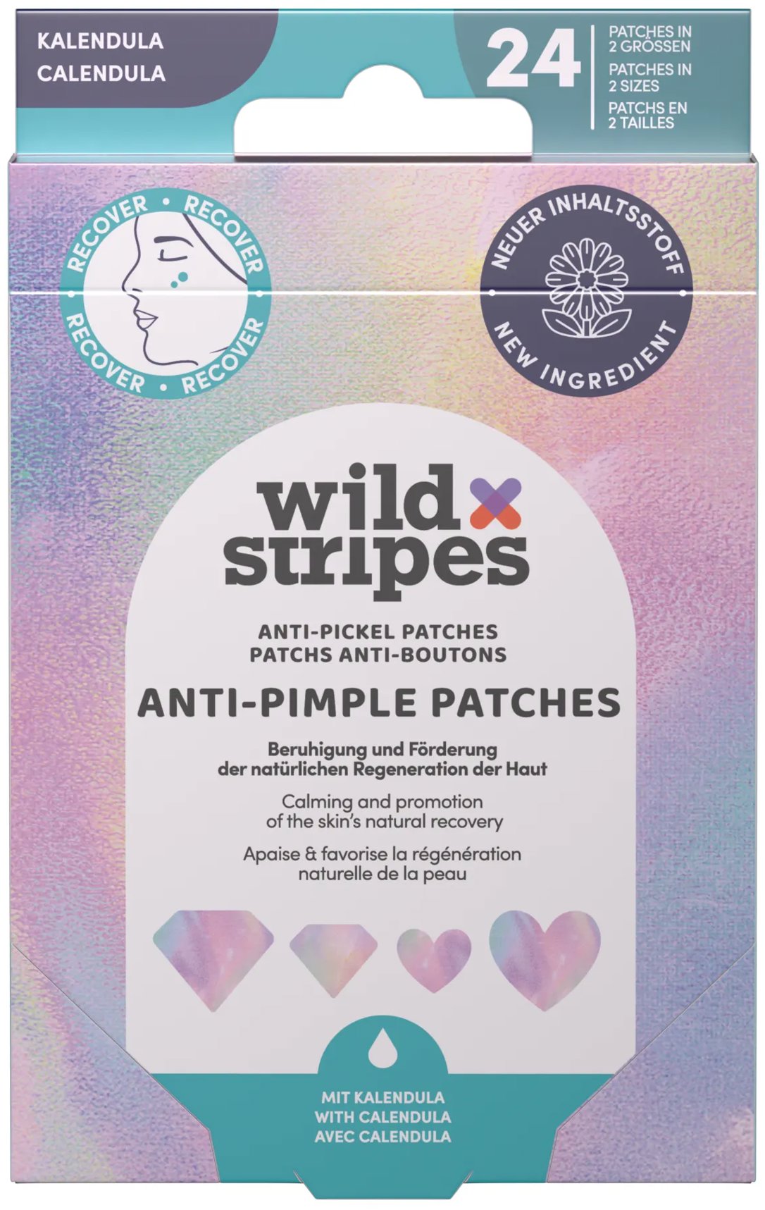 WILD Stripes Anti-Pimple Patches Diamond Recover 24 ks