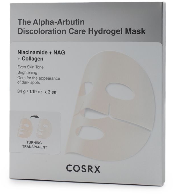 COSRX Arbutin Discoloration Hydrogel Mask 3× 34 g