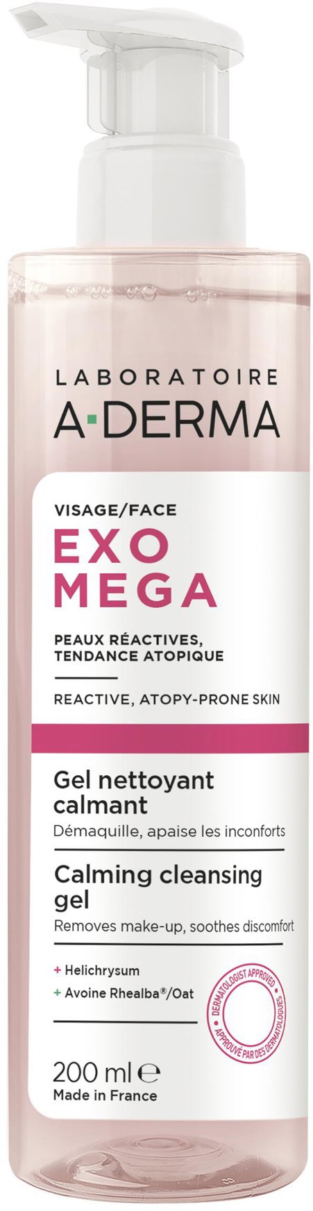 A-DERMA Exomega Upokojujúci čistiaci gél 200 ml