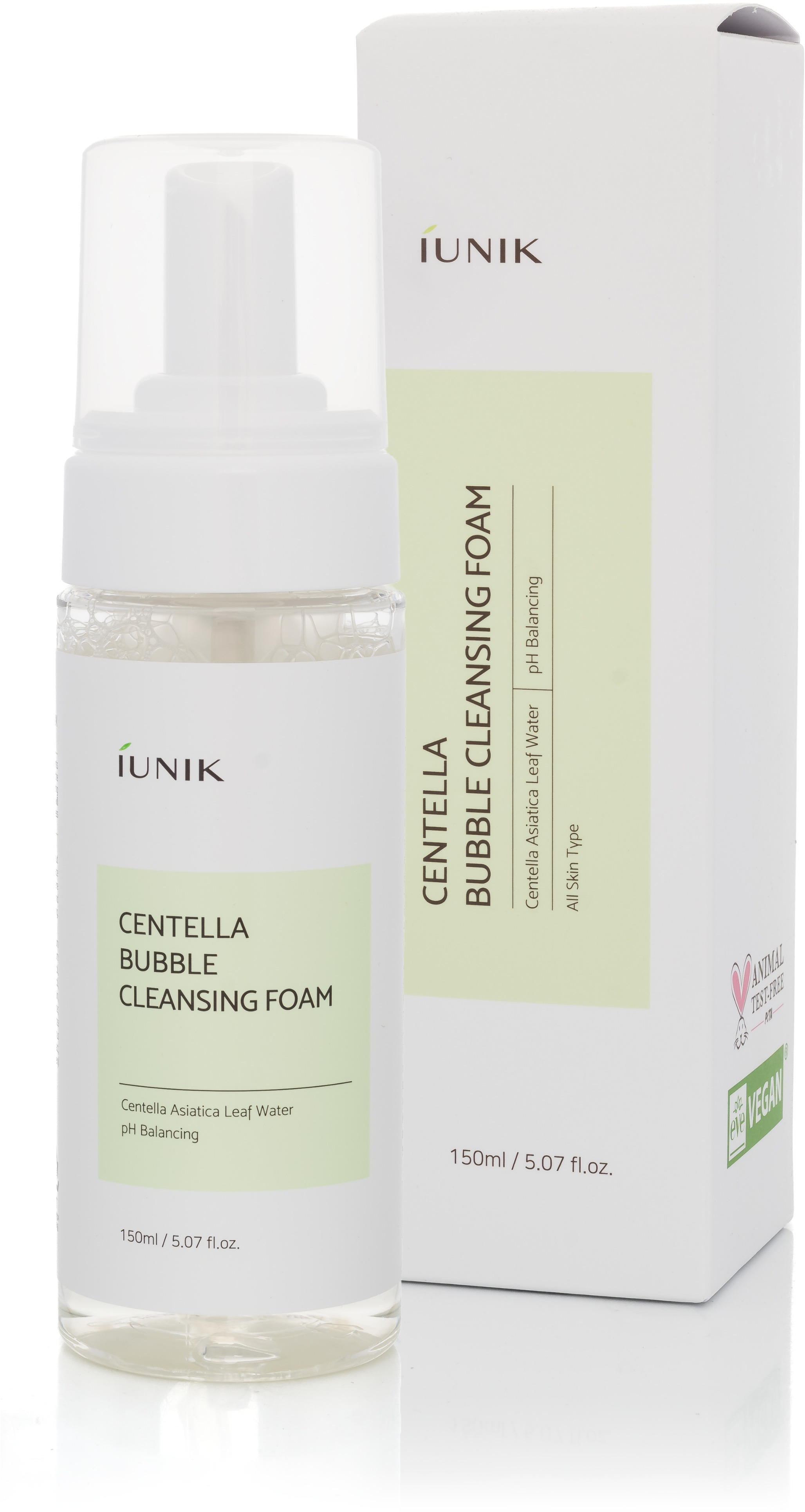 IUNIK Centella Bubble Cleansing Foam 150 ml