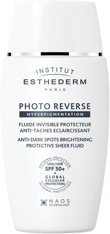 INSTITUT ESTHEDERM Photoreverse Ochranný rozjasňujúci fluid proti pigmentovým škvrnám SPF 50+ 40 ml
