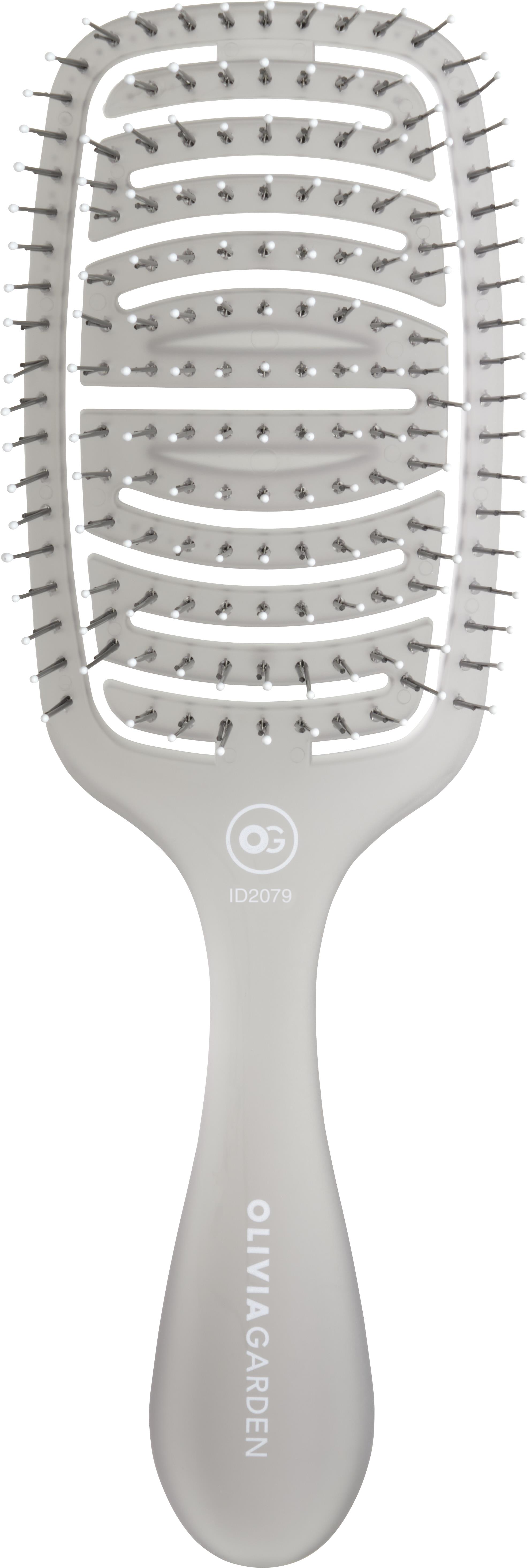 OLIVIA GARDEN Essential Care Flex Medium Hair Bristles Ice Grey