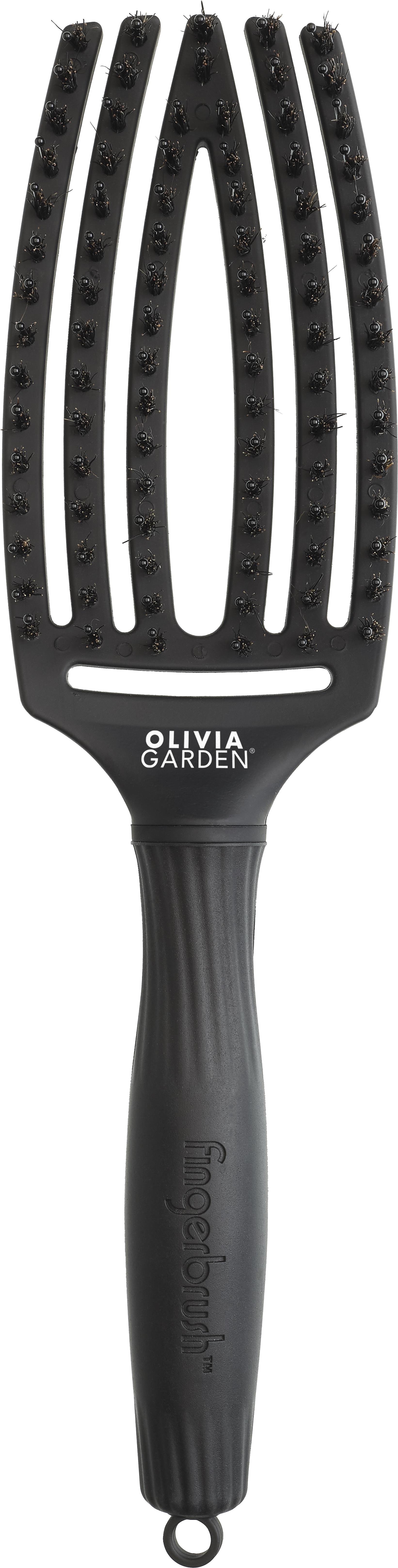 OLIVIA GARDEN Fingerbrush Combo Full Black Medium