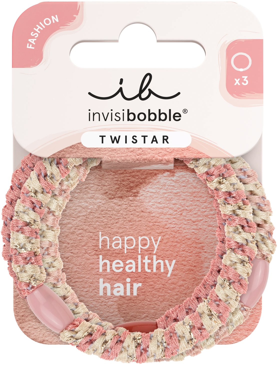 INVISIBOBBLE Twistar Blush Braids, 3 ks