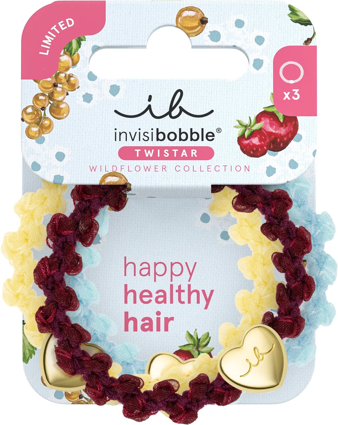 INVISIBOBBLE Twistar Wildflower Cherry Twist, 3 ks