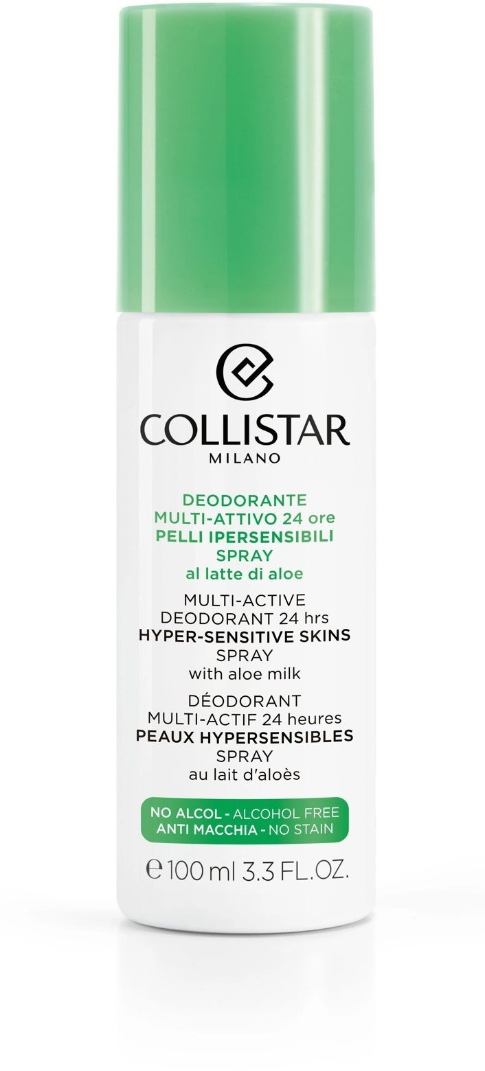 COLLISTAR Multi-Active Dezodorant 24 H Hyper-Sensitive Skins Spray With Aloe Milk 100 ml