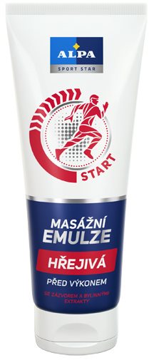 ALPA Masážna Emulzia START Hrejivá pred výkonom 210 ml