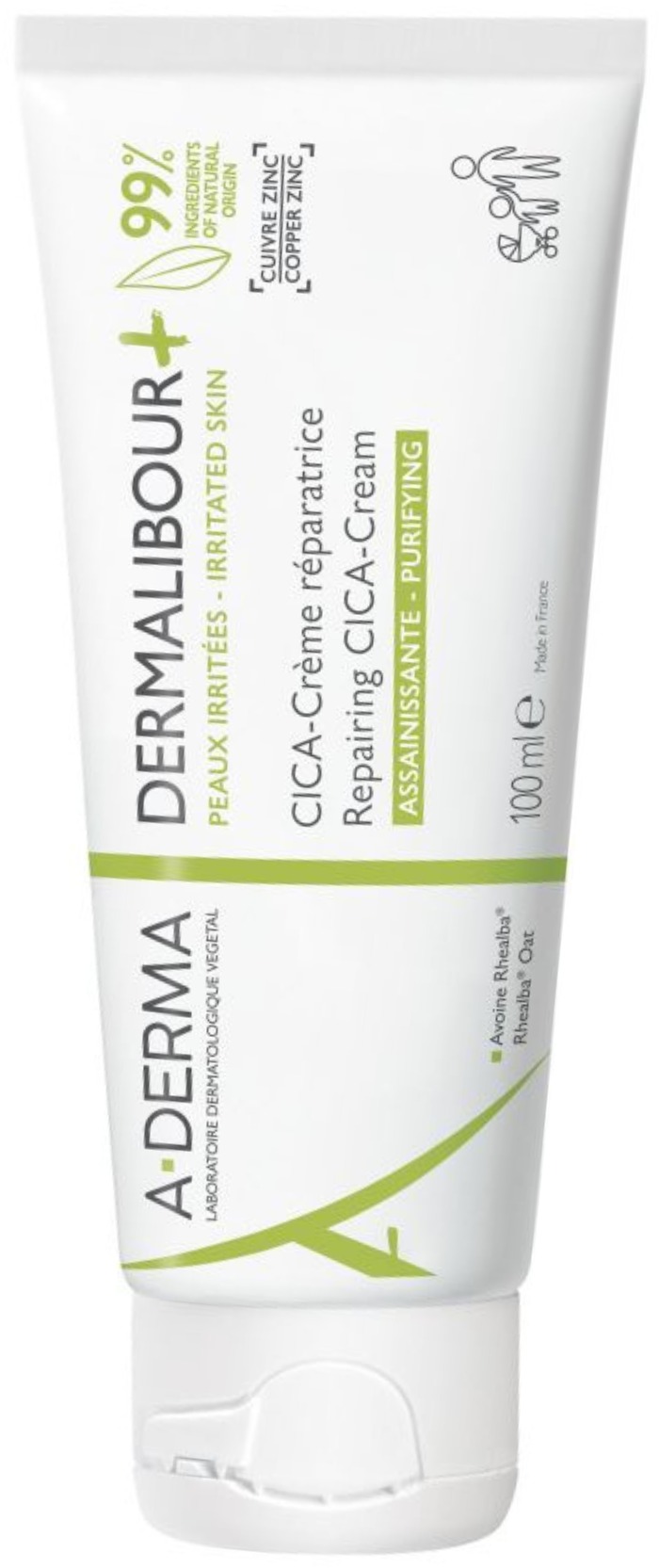 A-DERMA DERMALIBOUR+ Reparačný CICA-Krém na podráždenú pokožku 100 ml