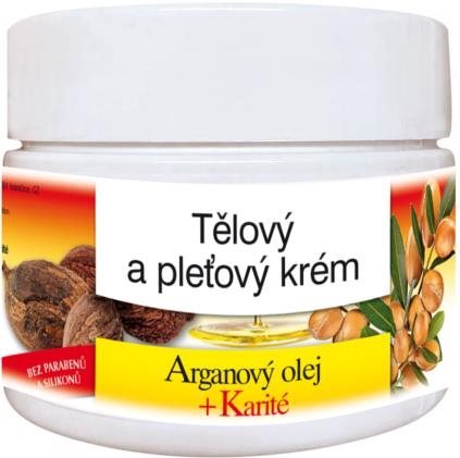 BIONE COSMETICS Bio Arganový olej a karité Telový a pleťový krém 260 ml