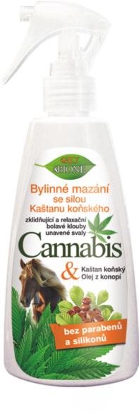 BIONE COSMETICS Bio Cannabis Bylinné mazanie s pagaštanom konským 260 ml