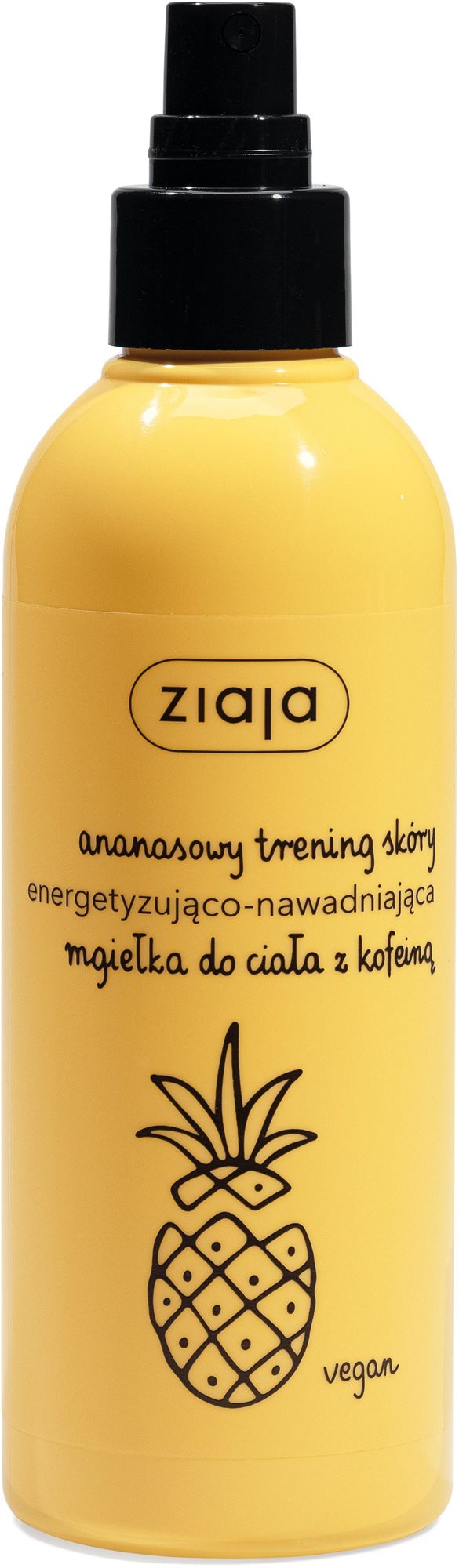 ZIAJA Ananas Hmlovina na telo s kofeínom 200 ml