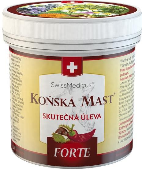 SwissMedicus Konská Masť Forte hrejivá 250 ml