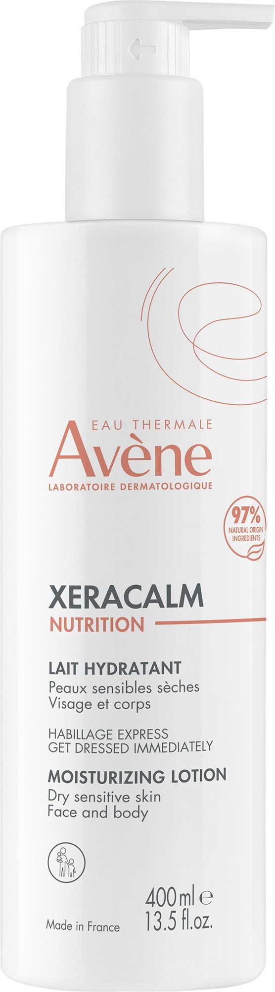 AVENE XeraCalm Nutrition Hydratačné mlieko 400 ml
