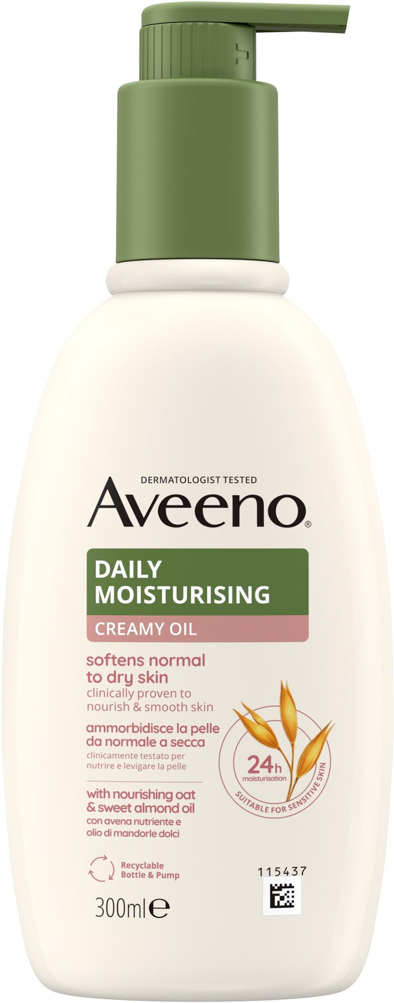 AVEENO Daily Moisturising Krém s olejom 300 ml