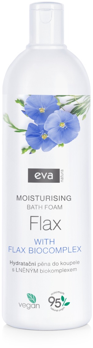 EVA NATURA Hydratačná pena do kúpeľa s ľanovým biokomplexom 750 ml
