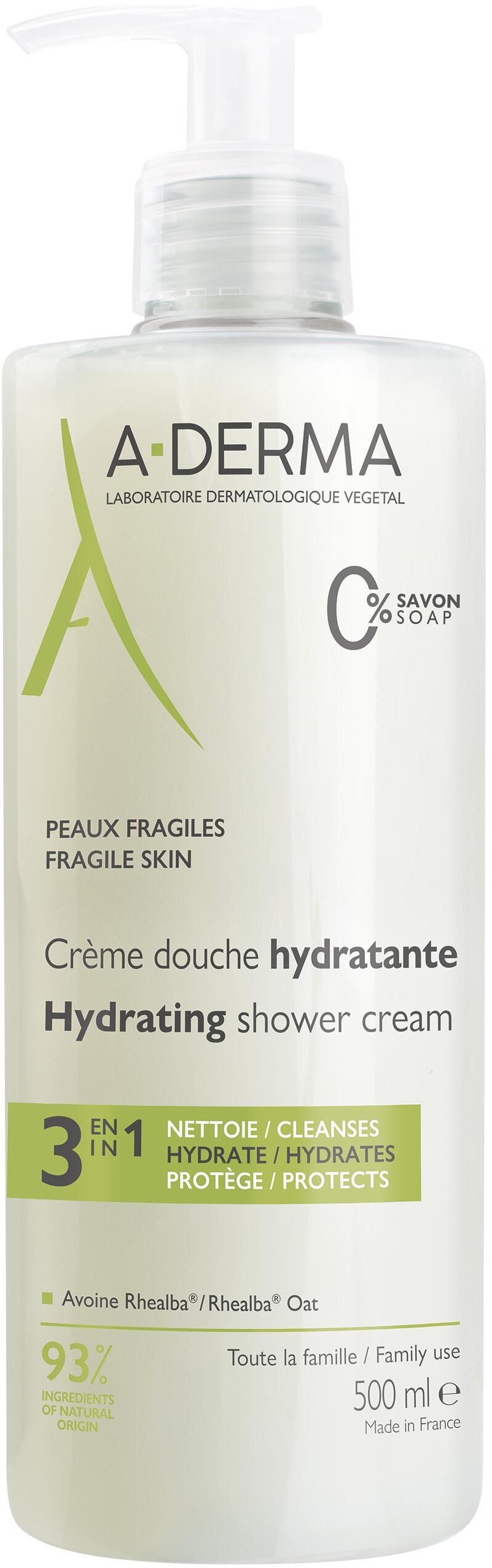 A-DERMA Hydrating Shower Cream 500 ml
