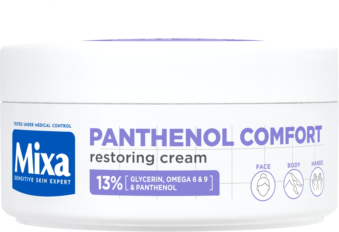 MIXA Panthenol Comfort obnovujúca telová starostlivosť aj pre pokožku so sklonom k atopii, 150 ml