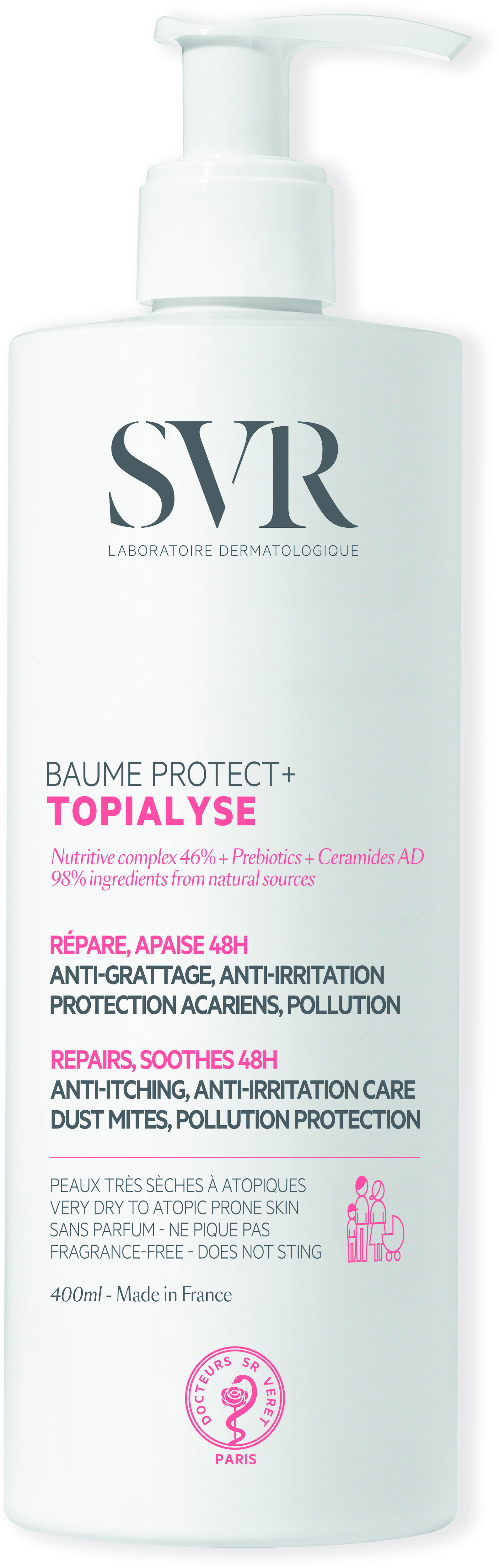 SVR Topialyse Baume Protect+ Ochranný balzam 400 ml