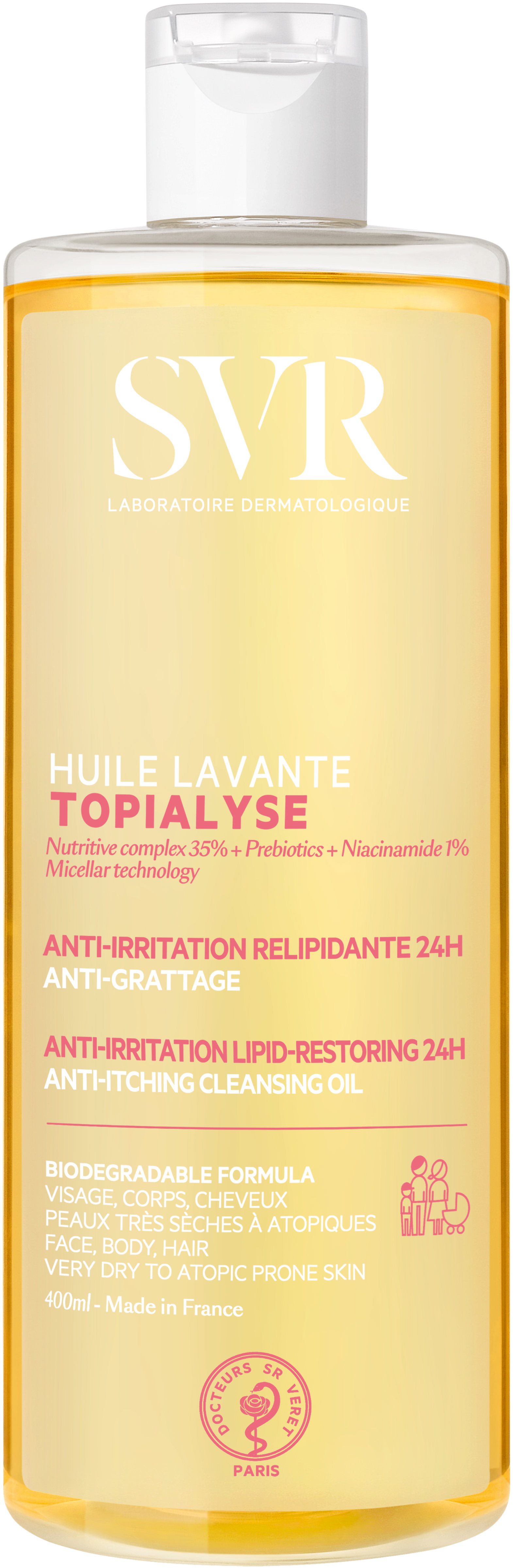 SVR Topialyse Huile Lavante Čistiaci olej 400 ml