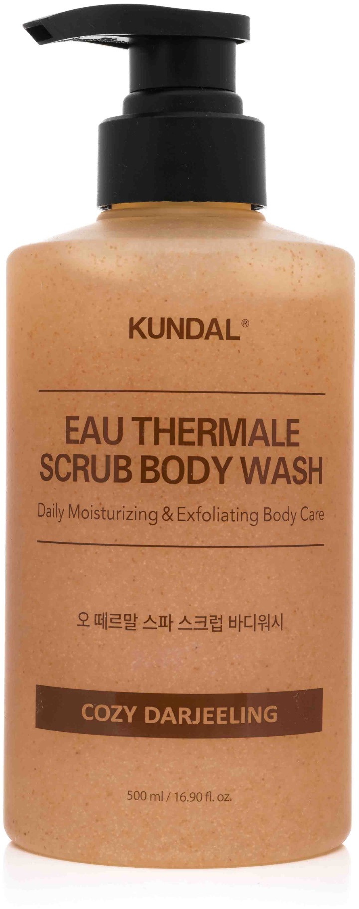 KUNDAL Eau Thermale Scrub Body Wash Cozy Darjeeling 500 ml