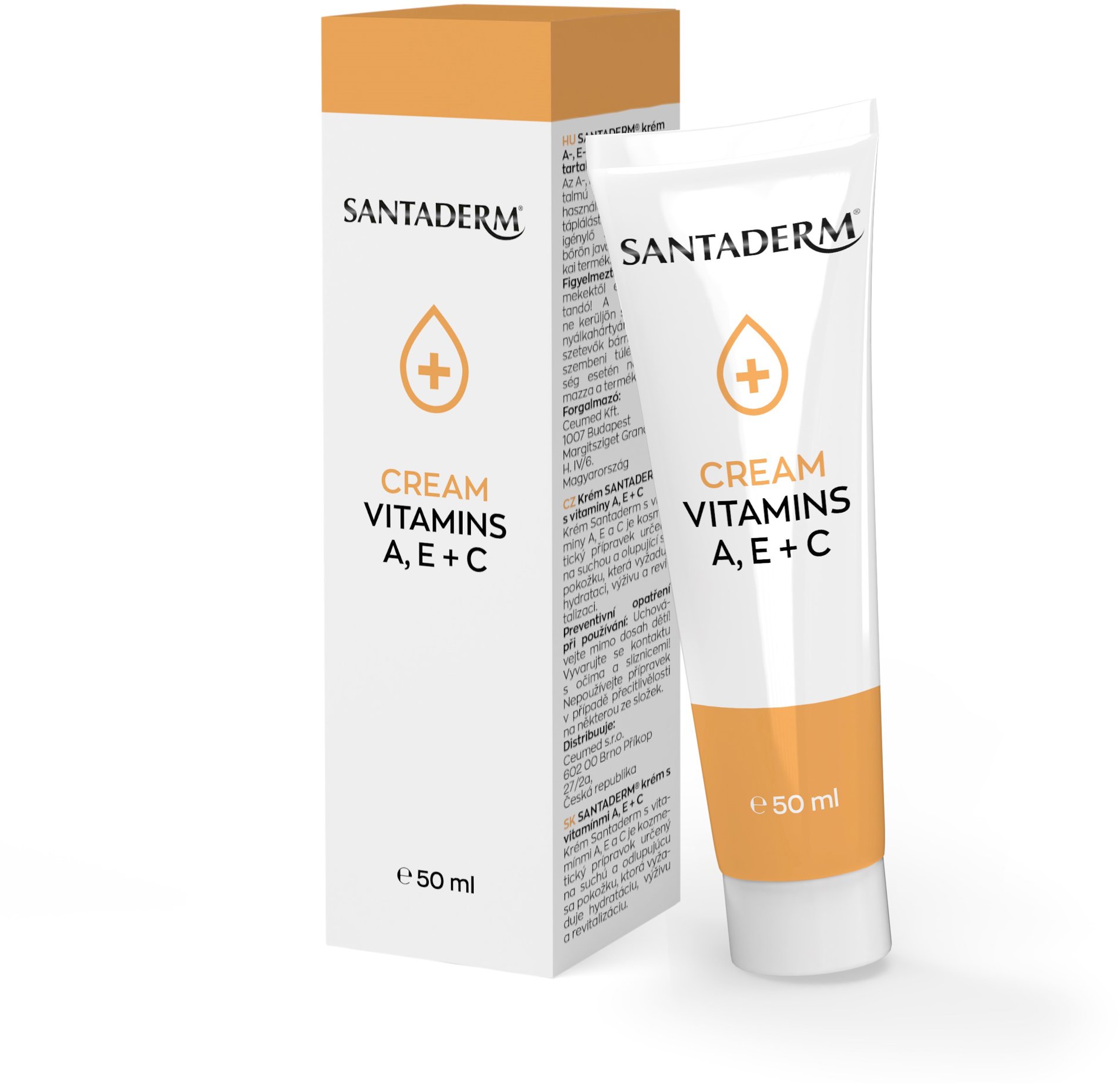 SANTADERM Krém s vitamínmi AE + C na suchú a olupujúcu sa pokožku 50 ml