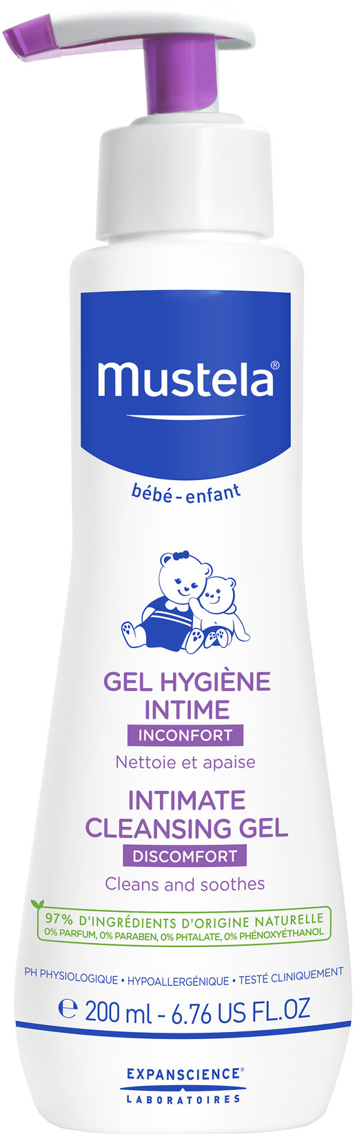 MUSTELA Čistiaci gél na intímnu hygienu detí 200 ml