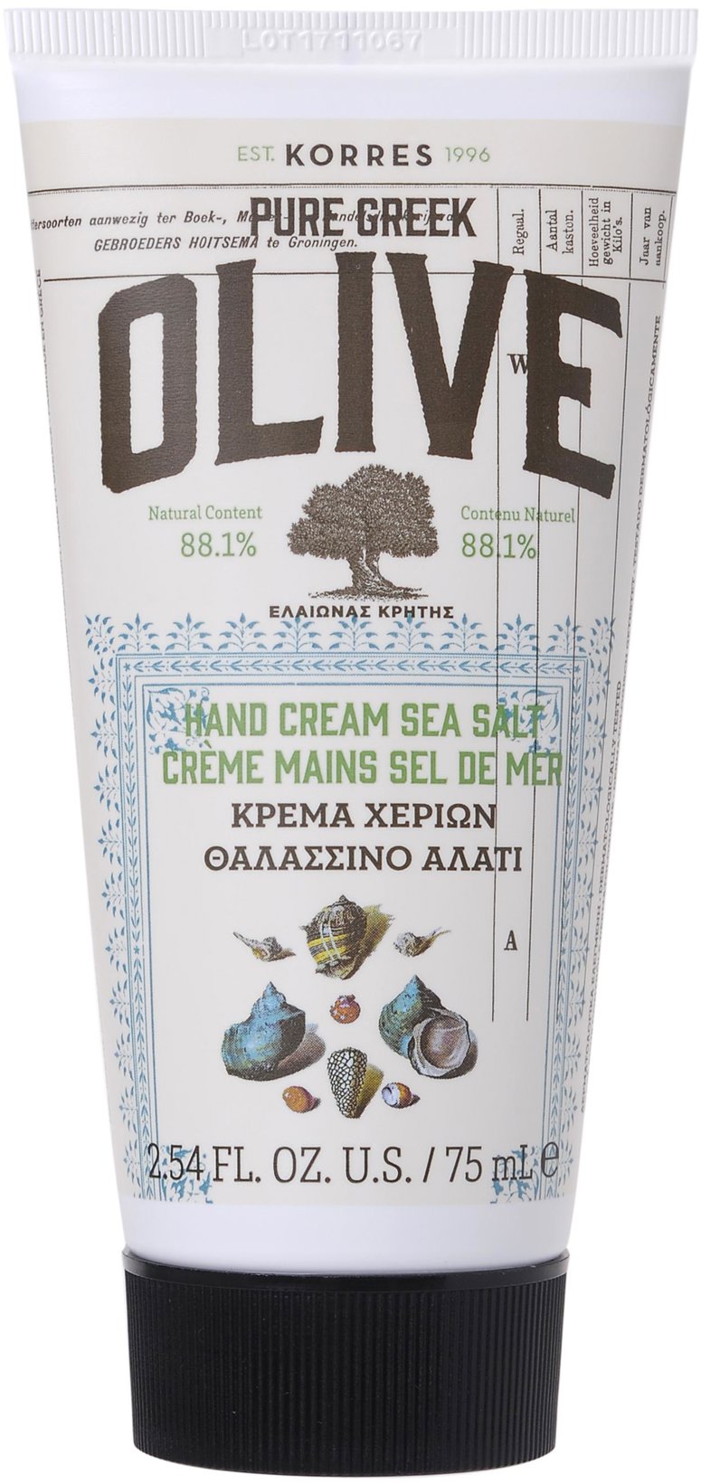 KORRES Sea Salt Pure Greek Olive Hand Cream 75 ml