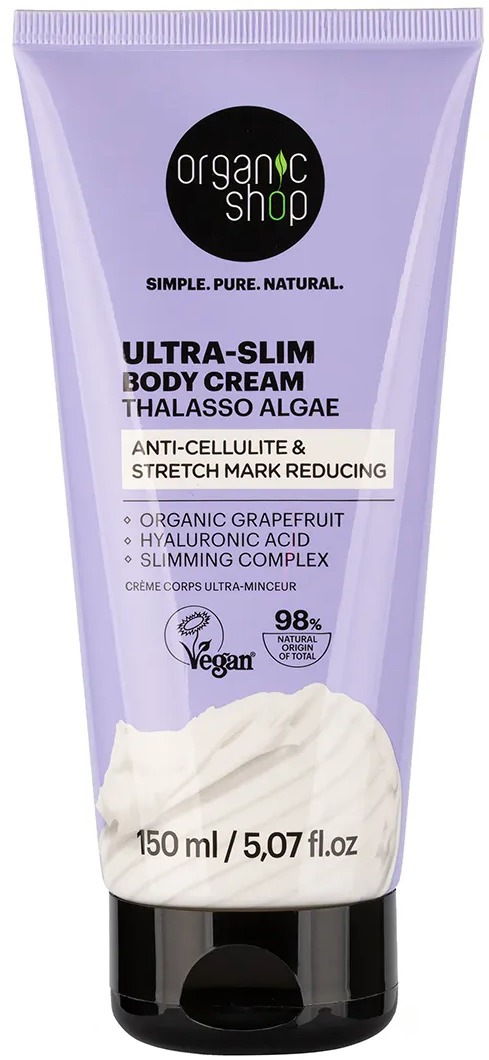 ORGANIC SHOP Thalasso Ultra-Slim telový krém s morskými riasami 150 ml