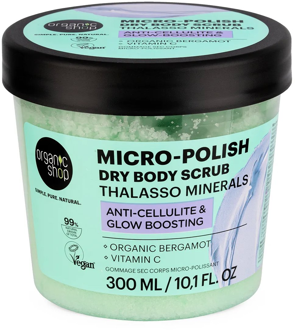 ORGANIC SHOP Thalasso Micro-Polish minerálny suchý telový peeling 300 ml