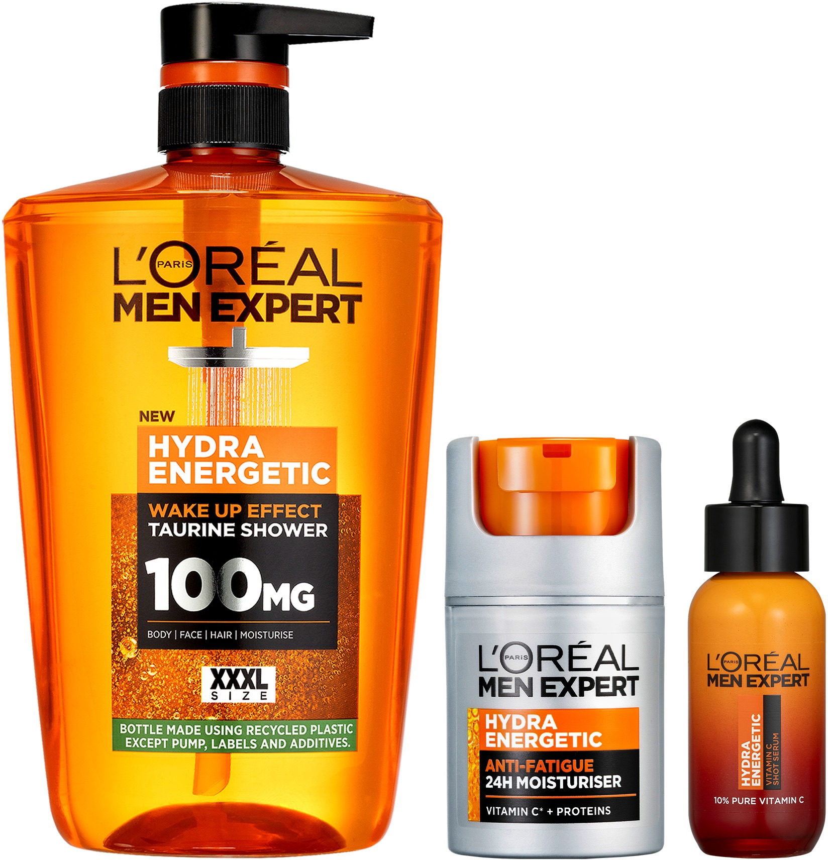 L'ORÉAL PARIS Hydra Energetic 1000 ml + Anti-Fatigue Moisturiser 50 ml + Shot Serum 30 ml