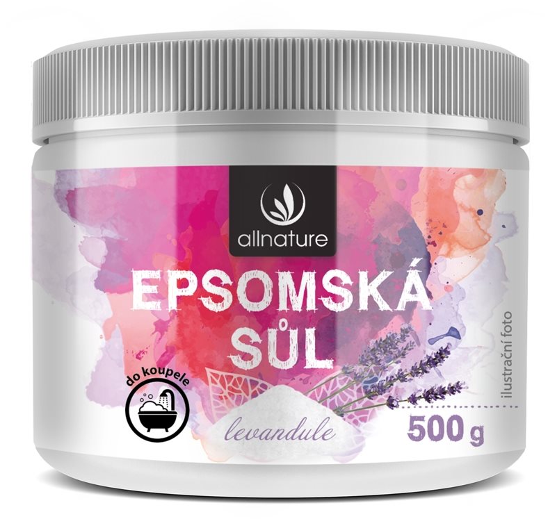 Allnature Epsomská soľ Levanduľa 500 g