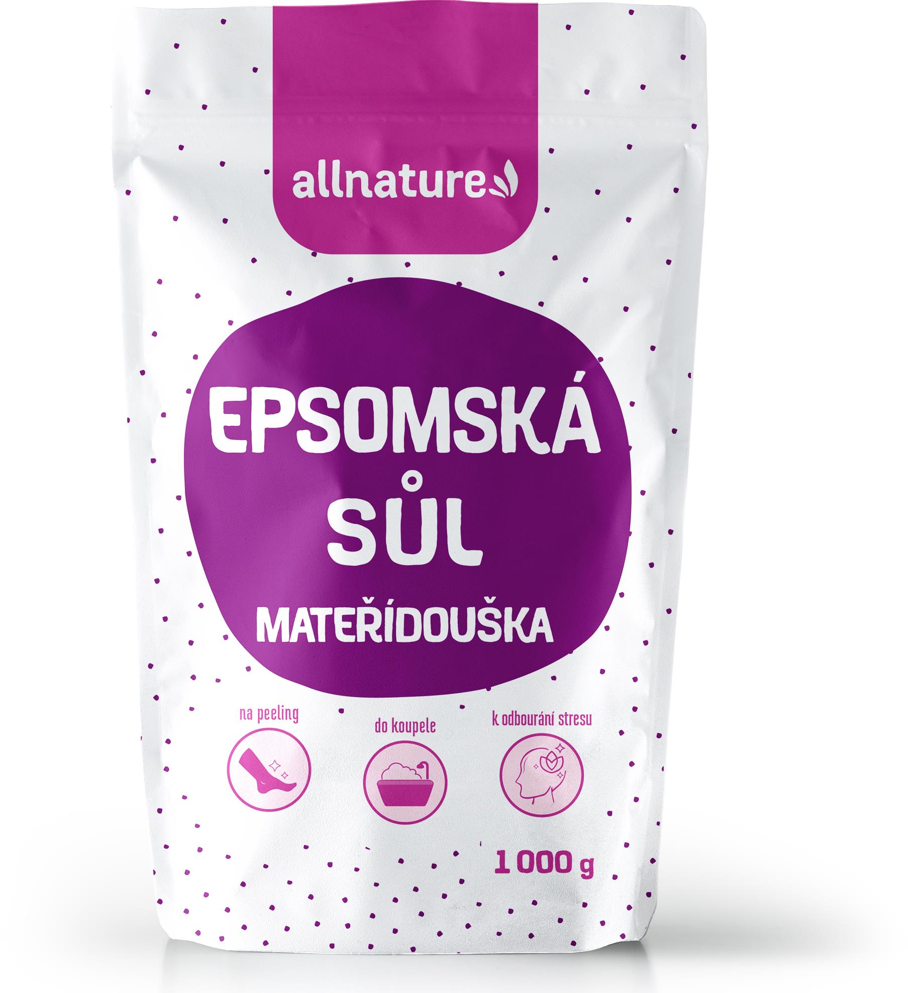Allnature Epsomská soľ Materina dúška 1 kg