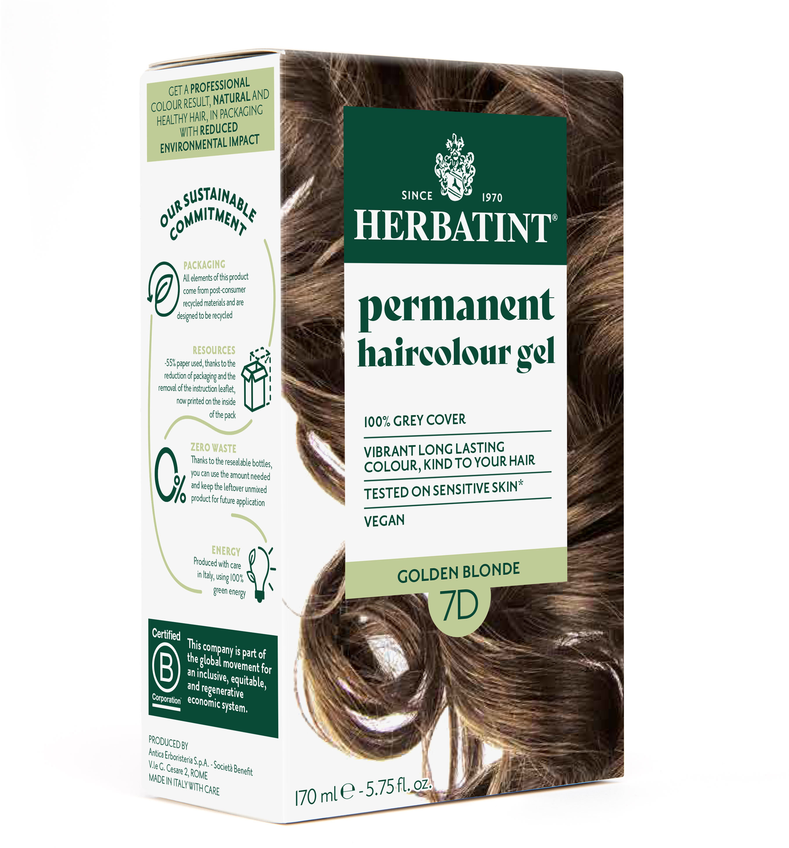 HERBATINT 7D zlatistá blond 170 ml