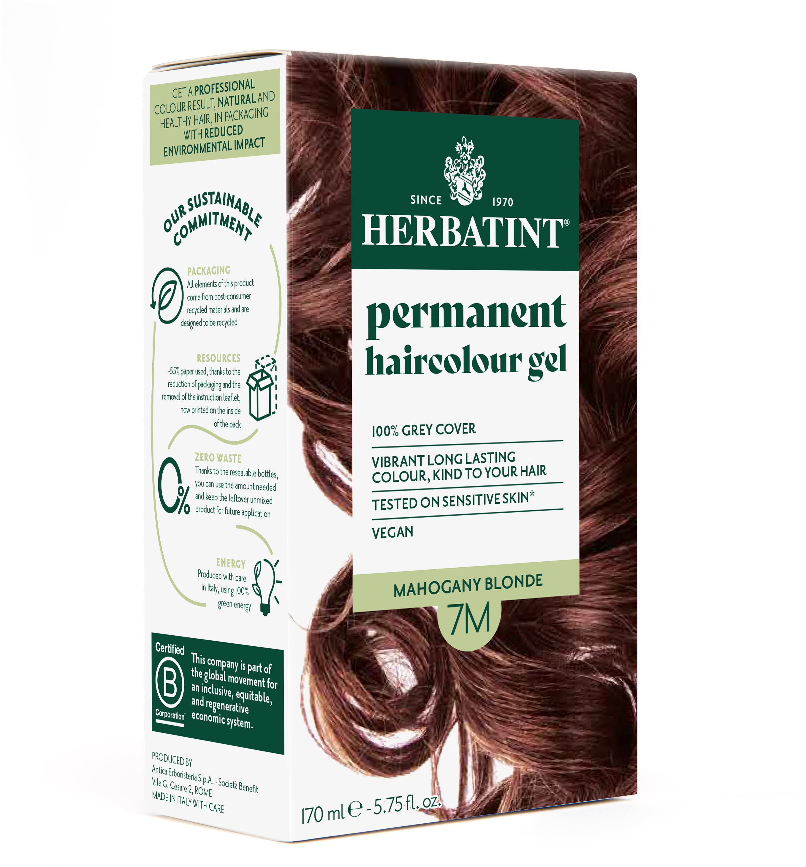 HERBATINT 7M svetlo mahagónová blond 170 ml