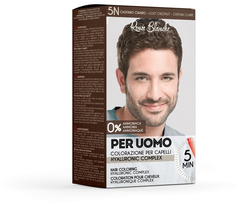 RENÉE BLANCHE Per Uomo Coloring Cream Kit 5N svetlo hnedá 100 ml