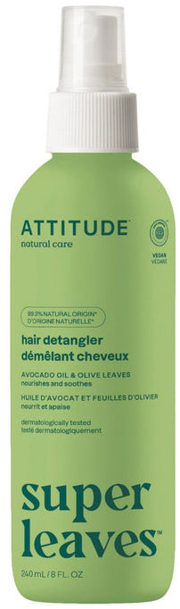 ATTITUDE Super leaves – Prírodný vyživujúci sprej na rozčesávanie vlasov, 240 ml