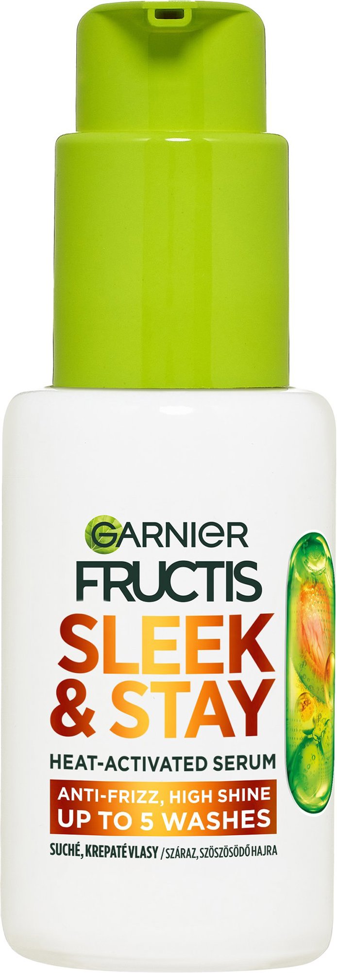 GARNIER Fructis Sleek & Stay teplom aktivované sérum na suché a krepovité vlasy, 50 ml