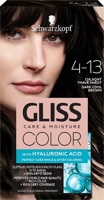 SCHWARZKOPF GLISS Color 4-13 Chladná tmavo hnedá 60 ml
